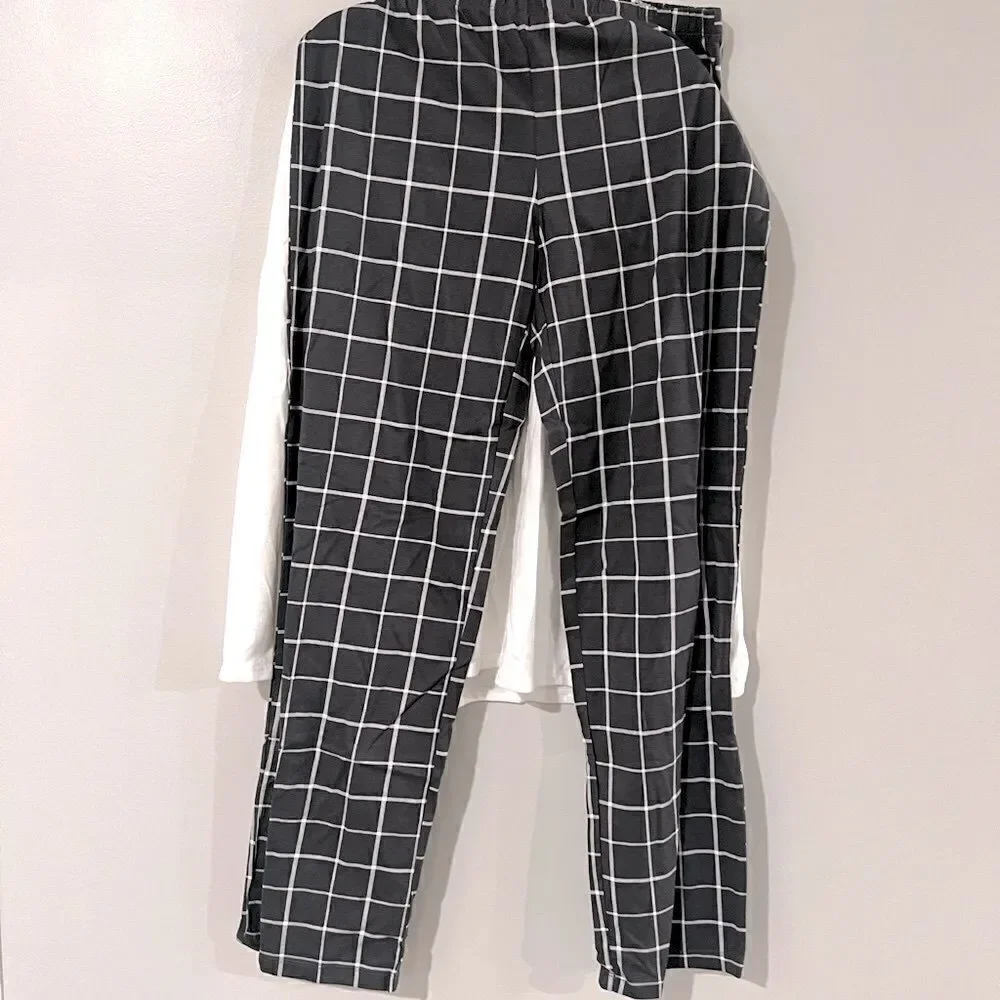 FAMILY PAJAMAS Matching Women's Mama Deer Mix It Family Pajama Set, grey New L